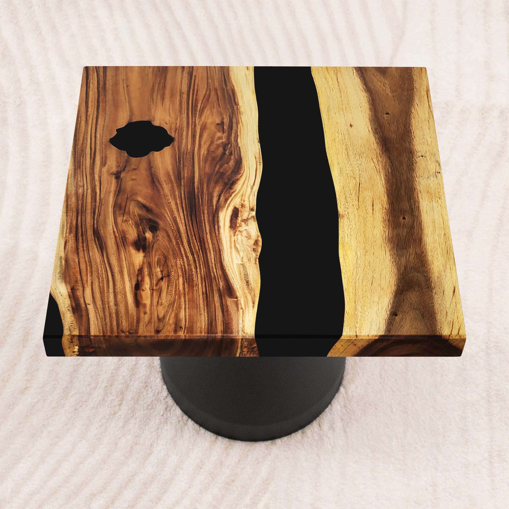 square epoxy dining table top 35 inches 05