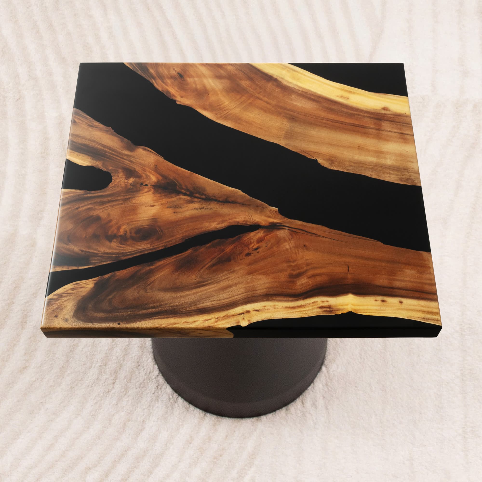 square epoxy table top 35 inches - SSQ35x35-481