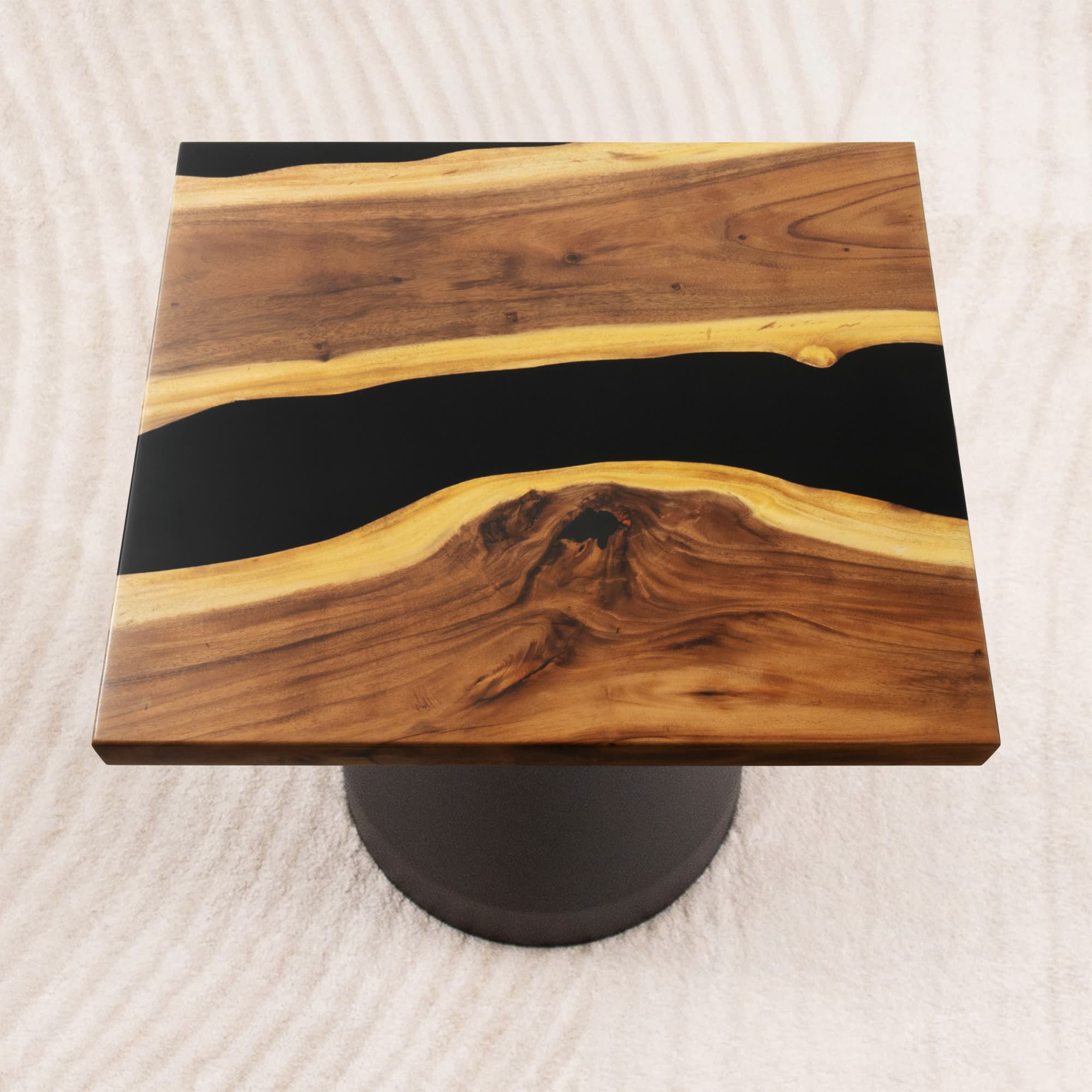 square epoxy table top 35 inches - SSQ35x35-482