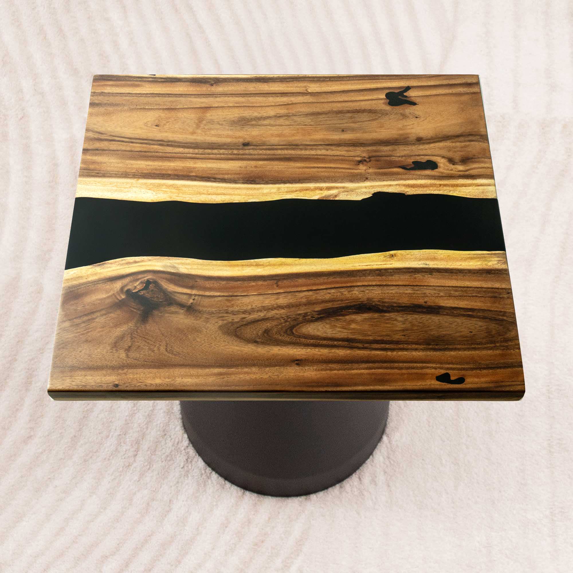square epoxy table top 35 inches - SSQ35x35-543
