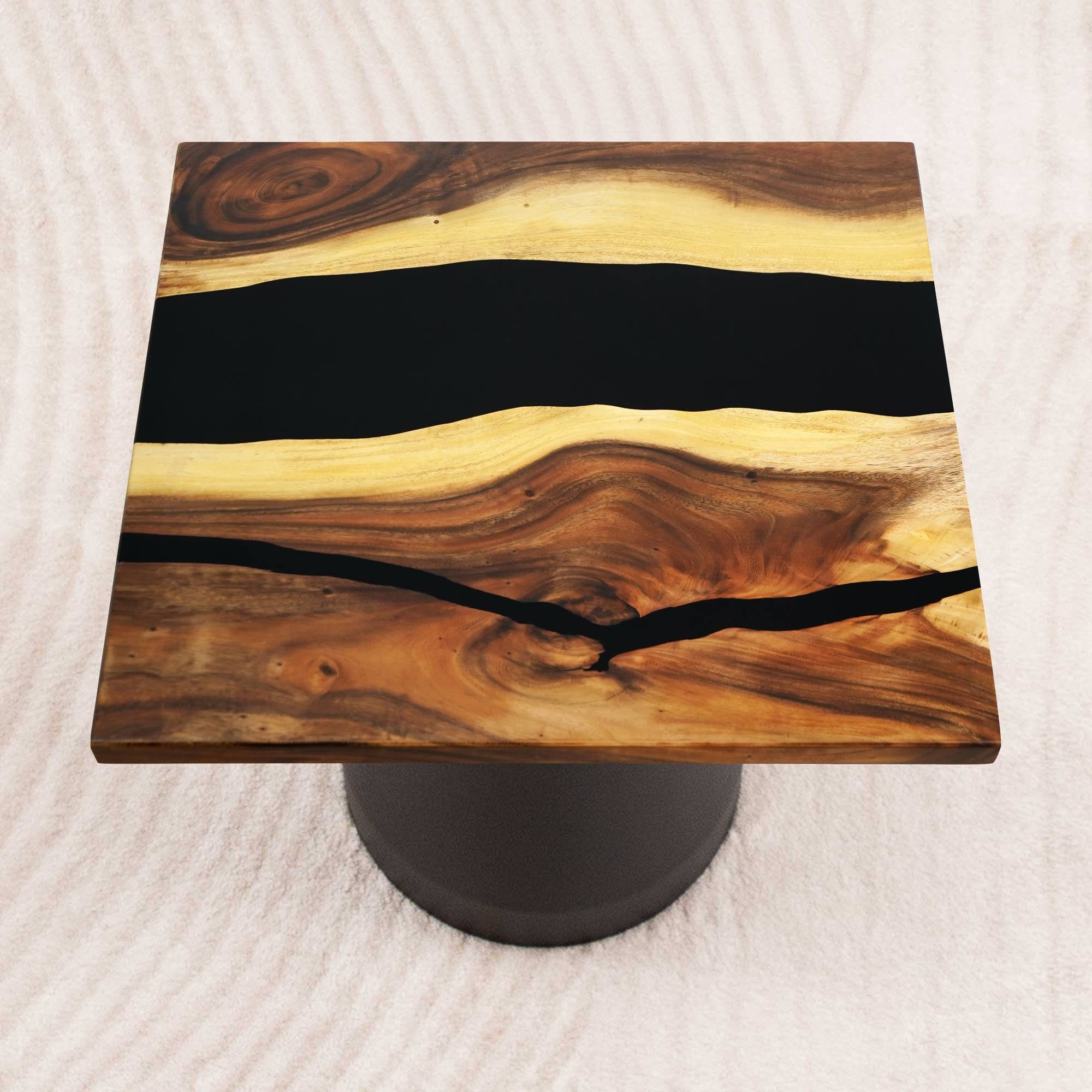 square epoxy table top 35 inches - SSQ35x35-639