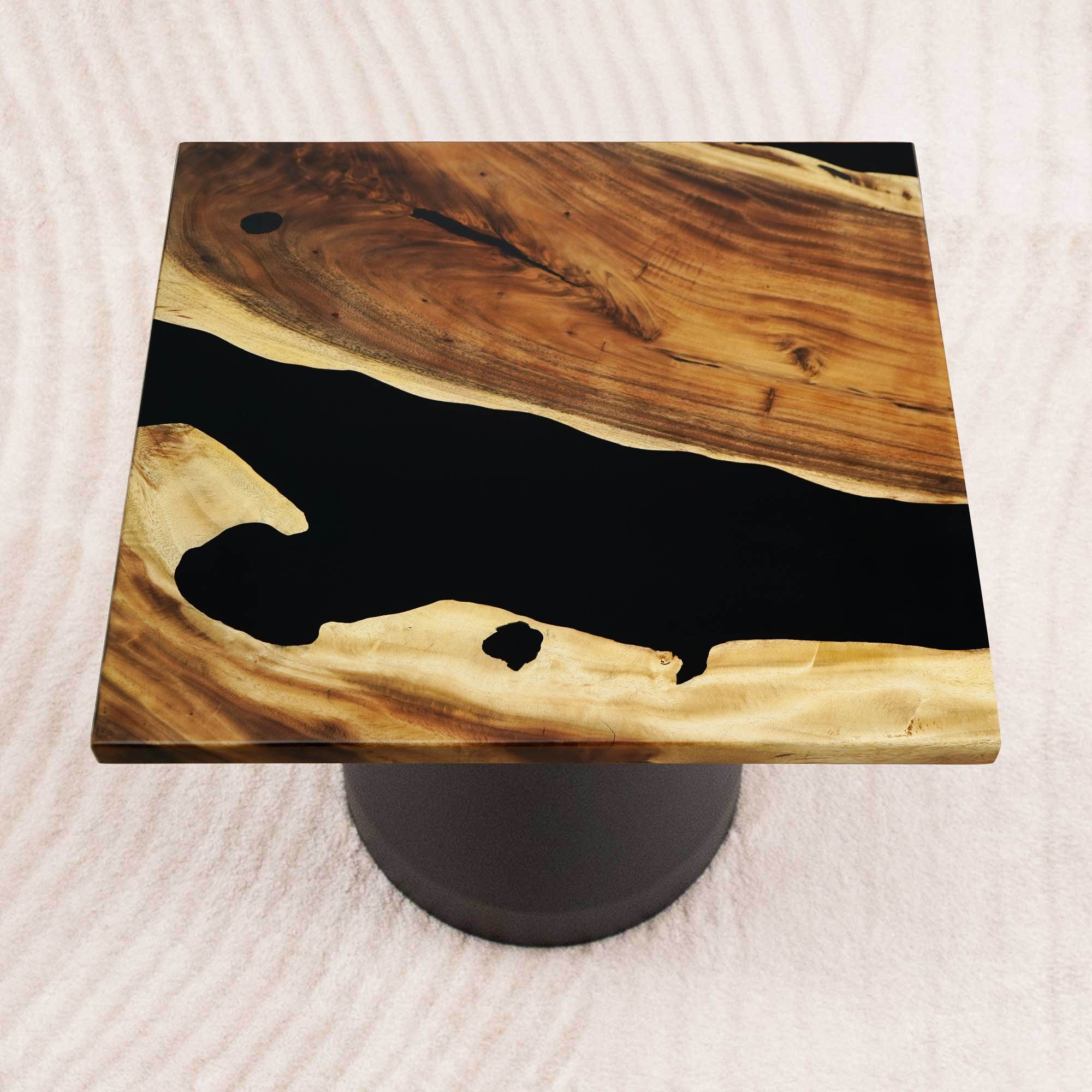 square epoxy table top 35 inches - SSQ35x35-640