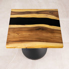 Square Black Epoxy Table Top 41 Inches