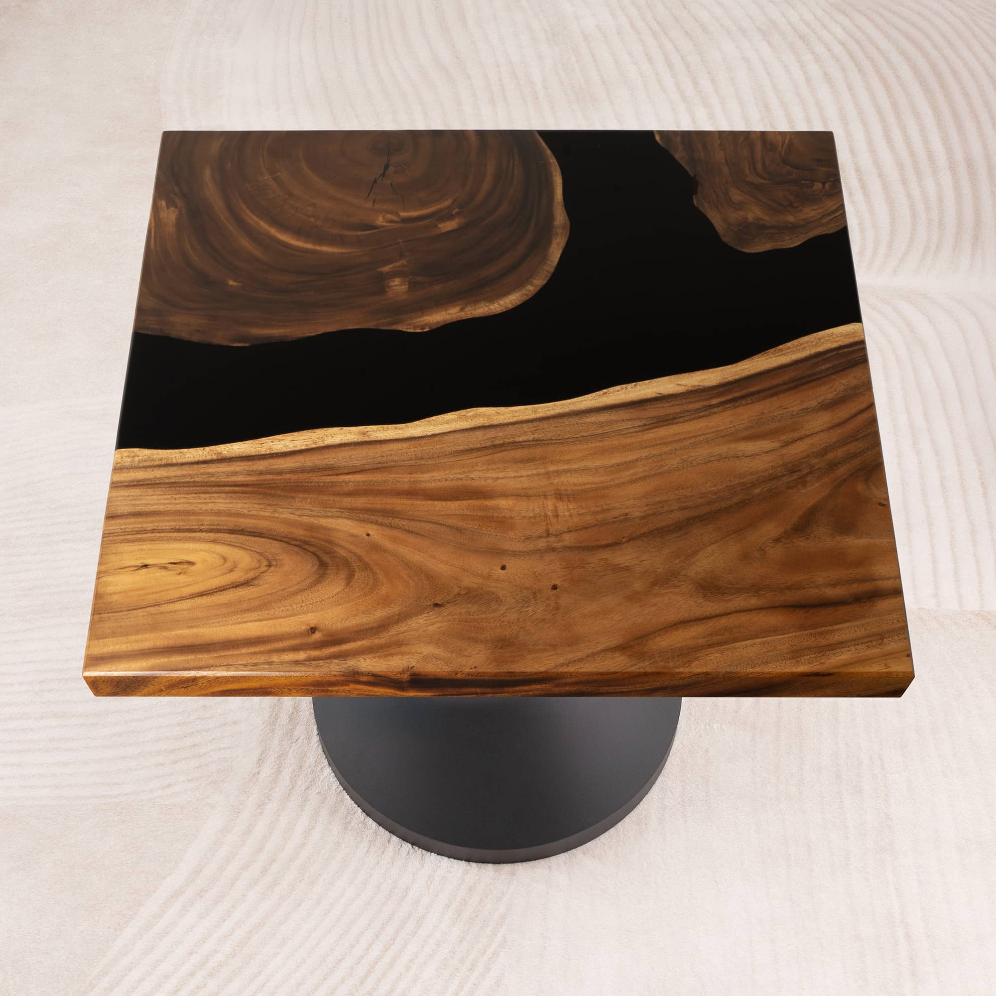 square epoxy table top 41 inches - SSQ41x41-153