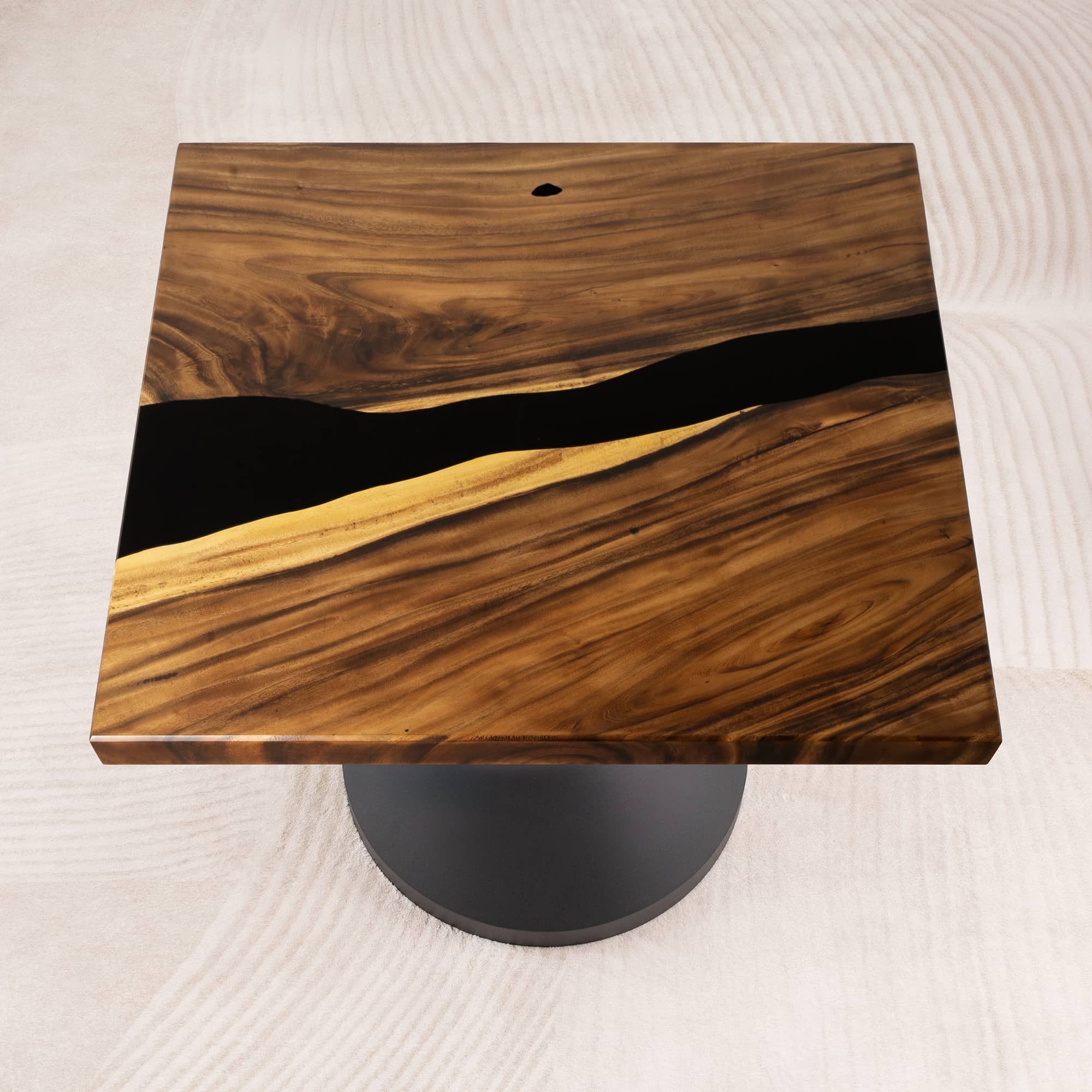 square epoxy table top 41 inches - SSQ41x41-154