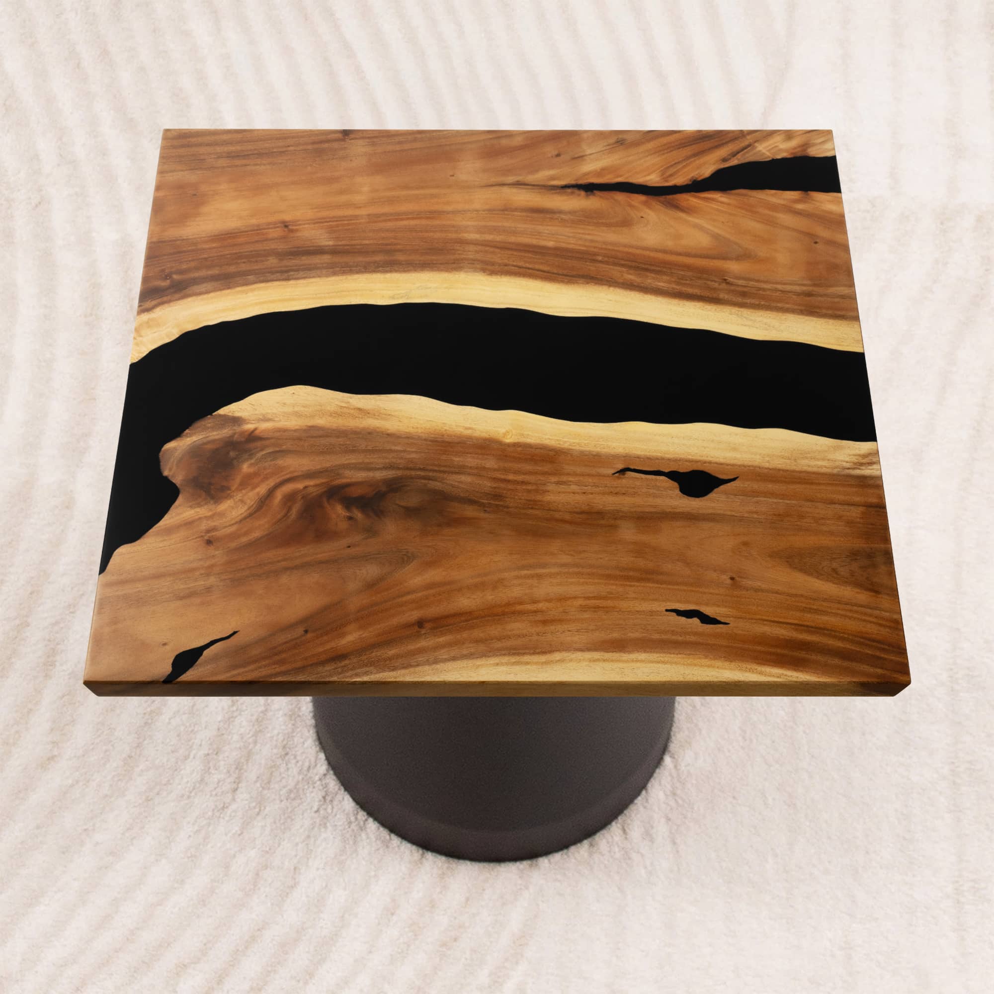square epoxy table top 41 inches - SSQ41x41-496
