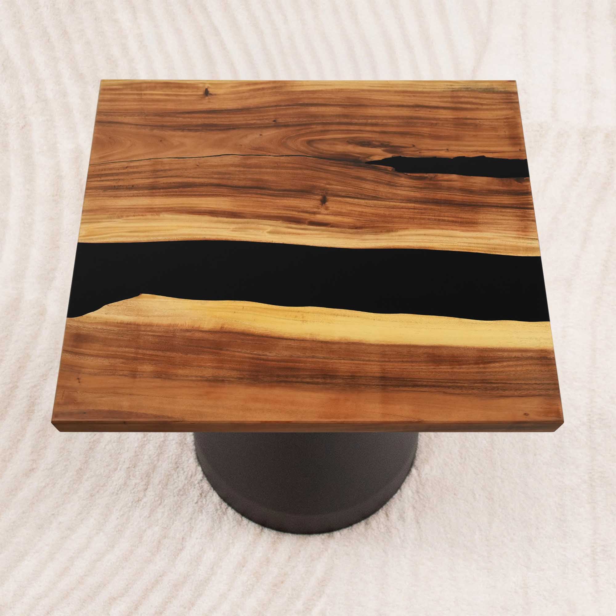 square epoxy table top 41 inches - SSQ41x41-608