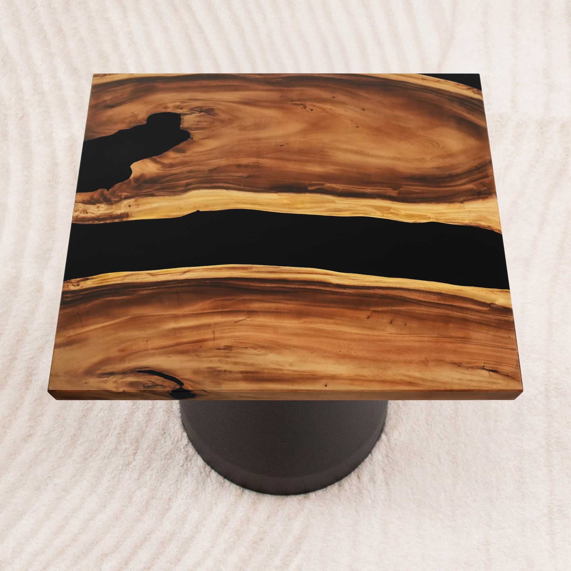 square epoxy table top 41 inches - SSQ41x41-609