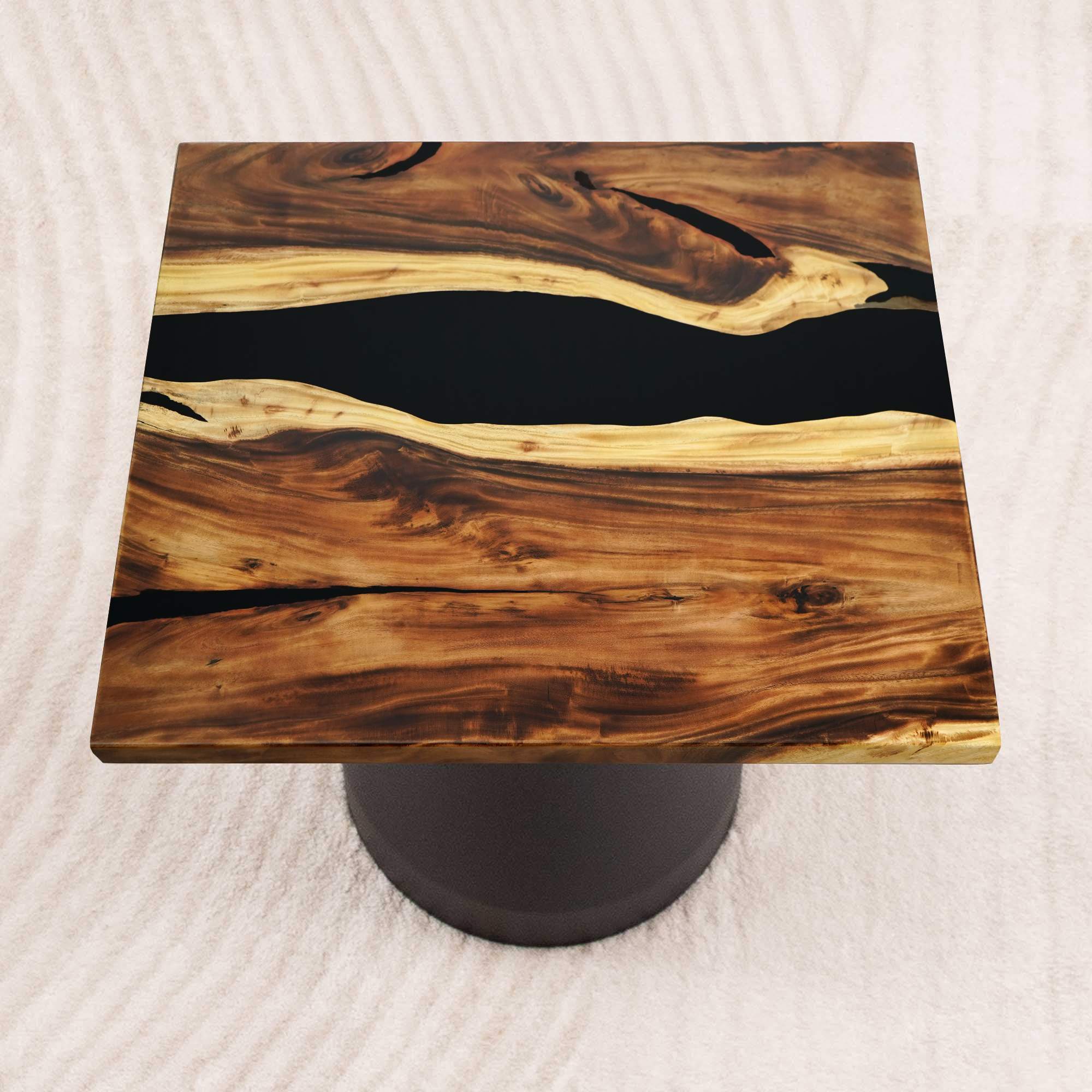 square epoxy table top 41 inches - SSQ41x41-621