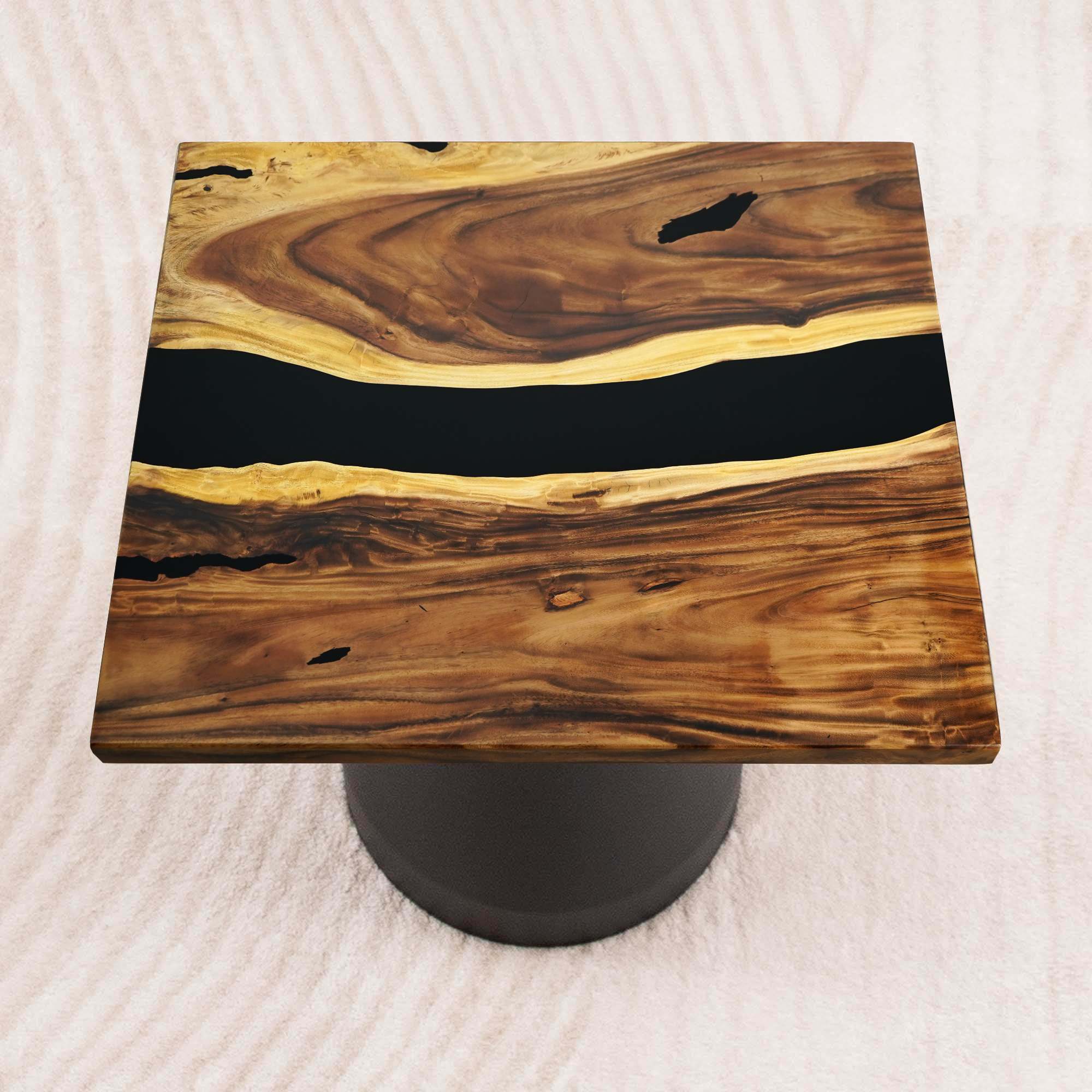 square epoxy table top 41 inches - SSQ41x41-623