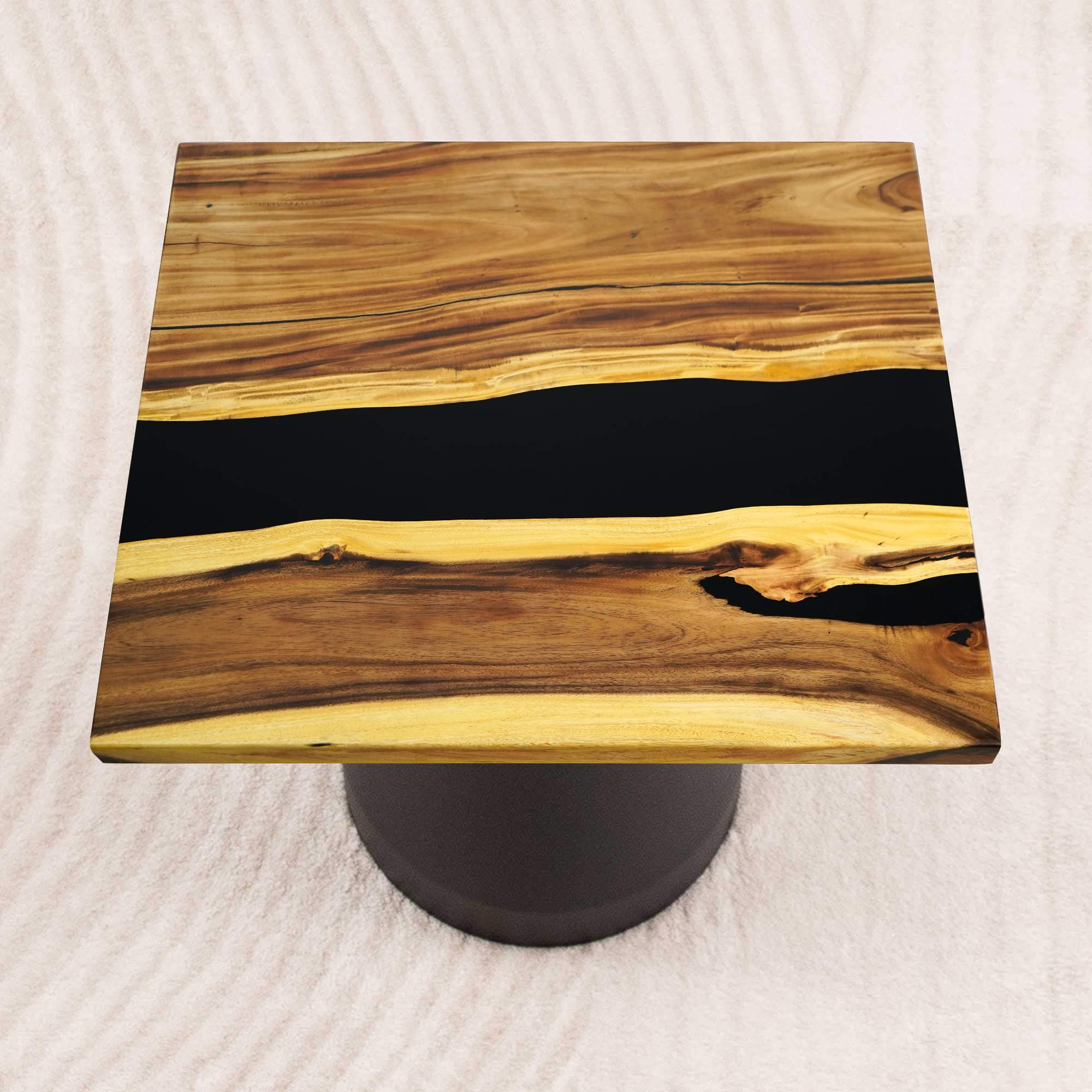 square epoxy table top 41 inches - SSQ41x41-628