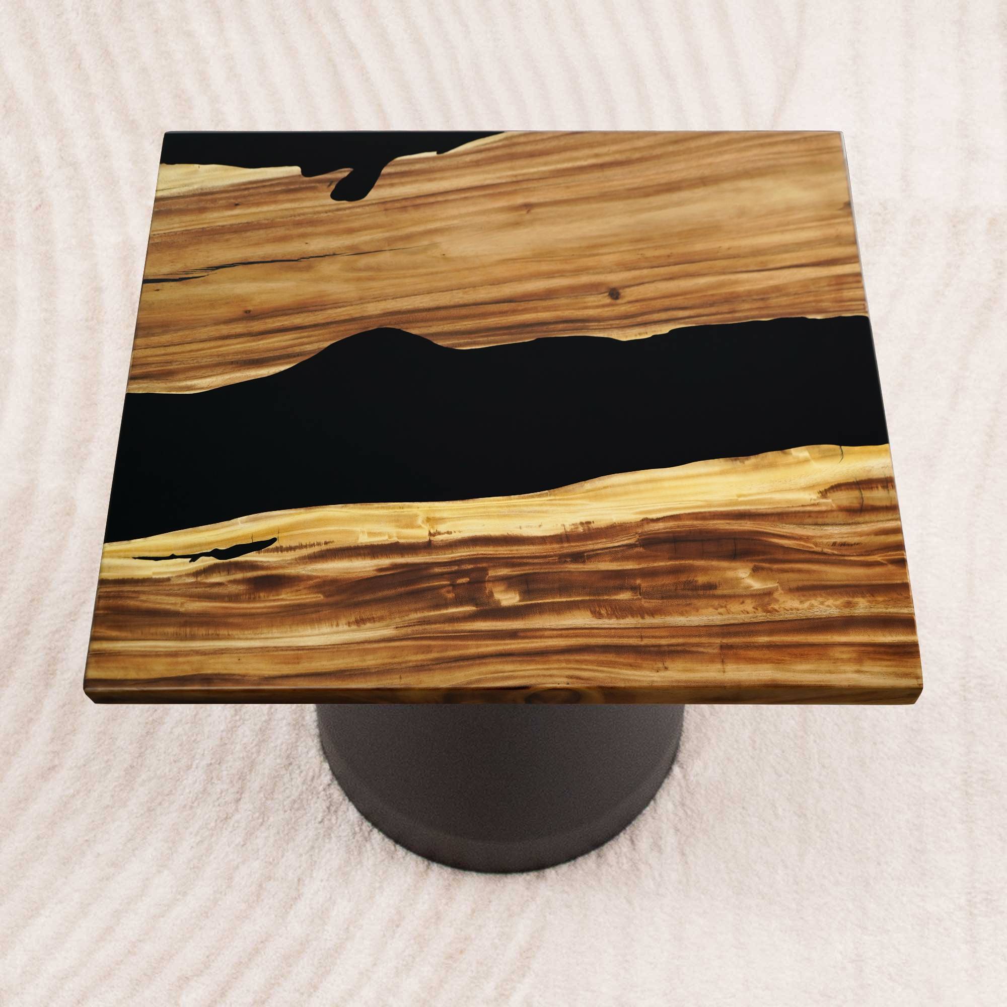 square epoxy table top 41 inches - SSQ41x41-652