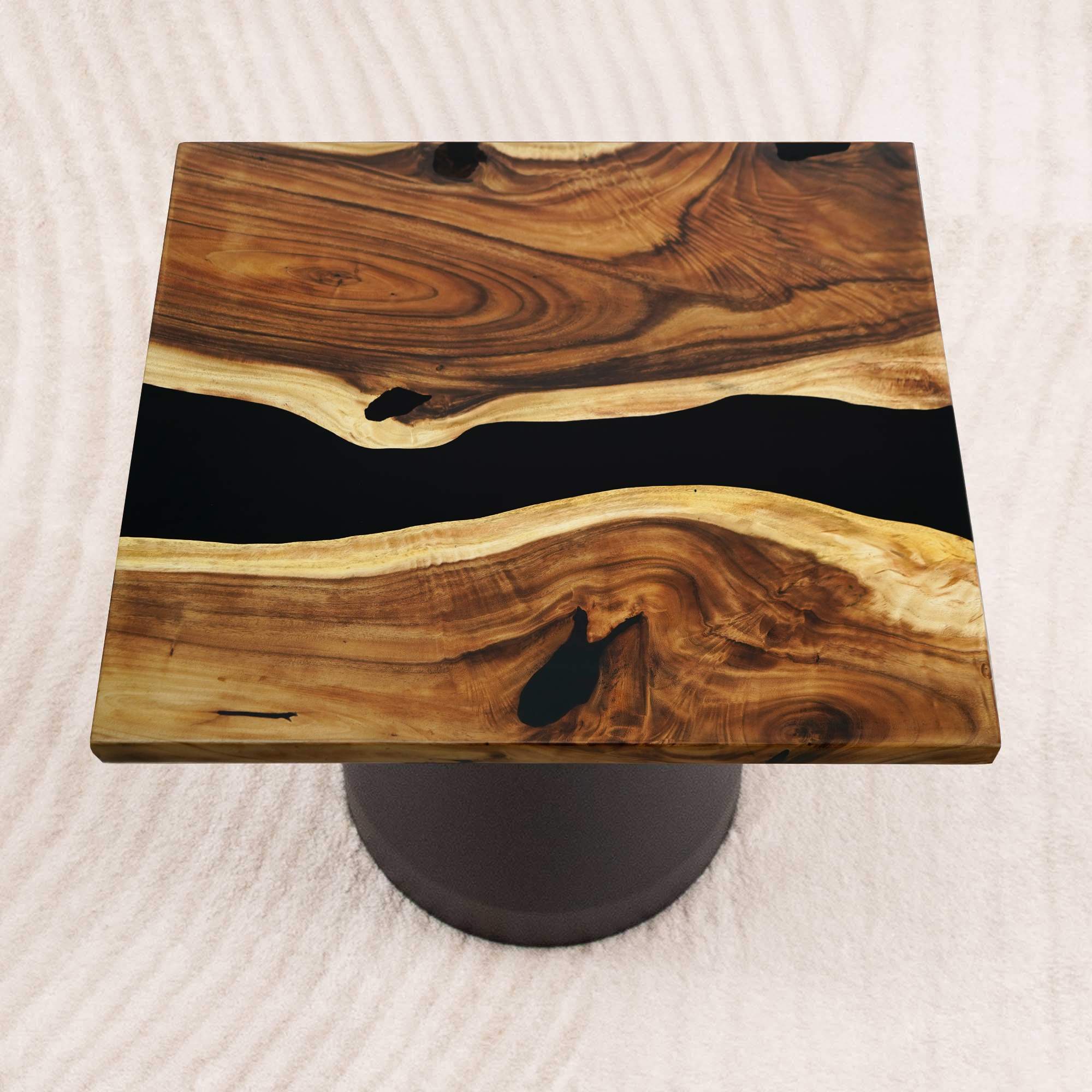 square epoxy table top 41 inches - SSQ41x41-653