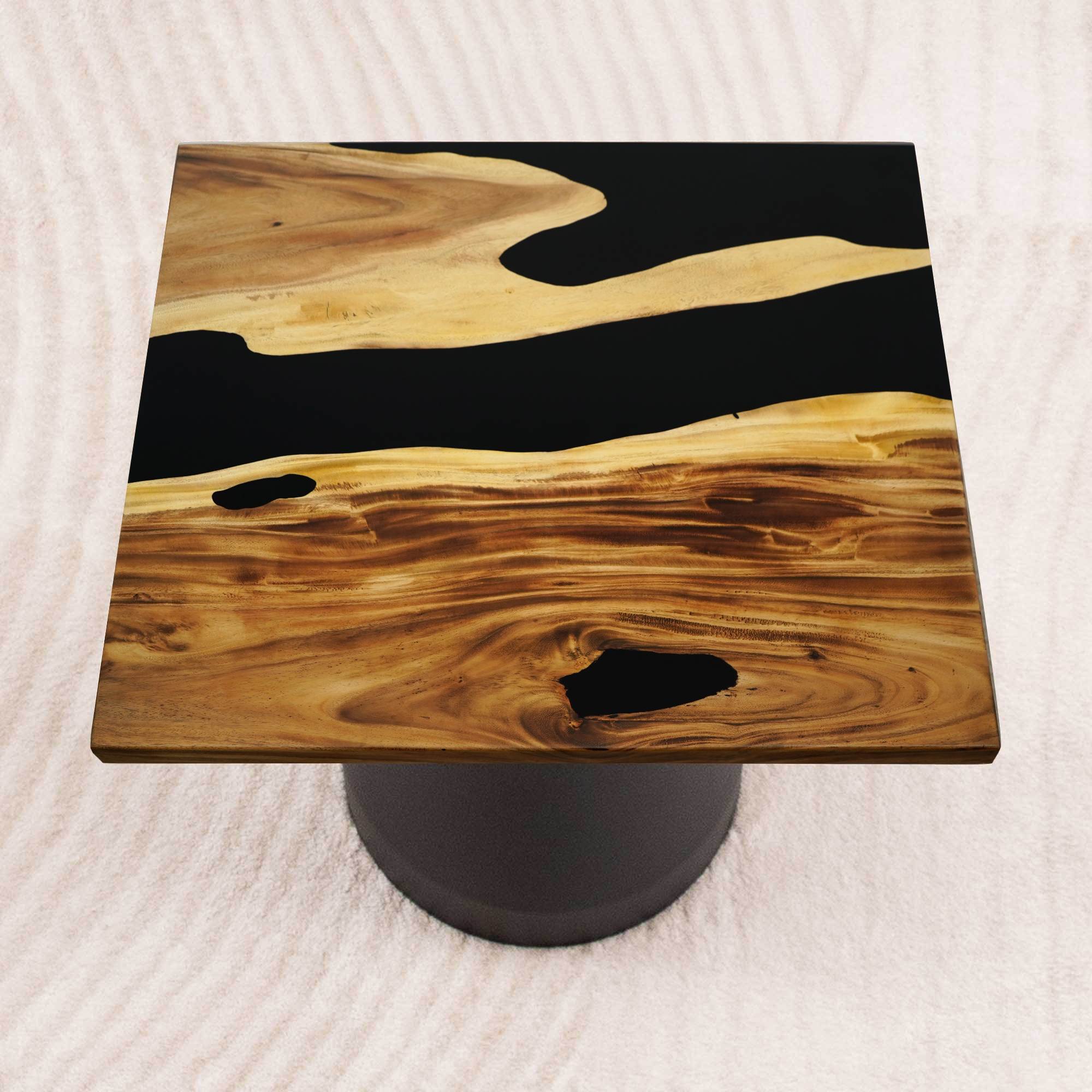 square epoxy table top 41 inches - SSQ41x41-849