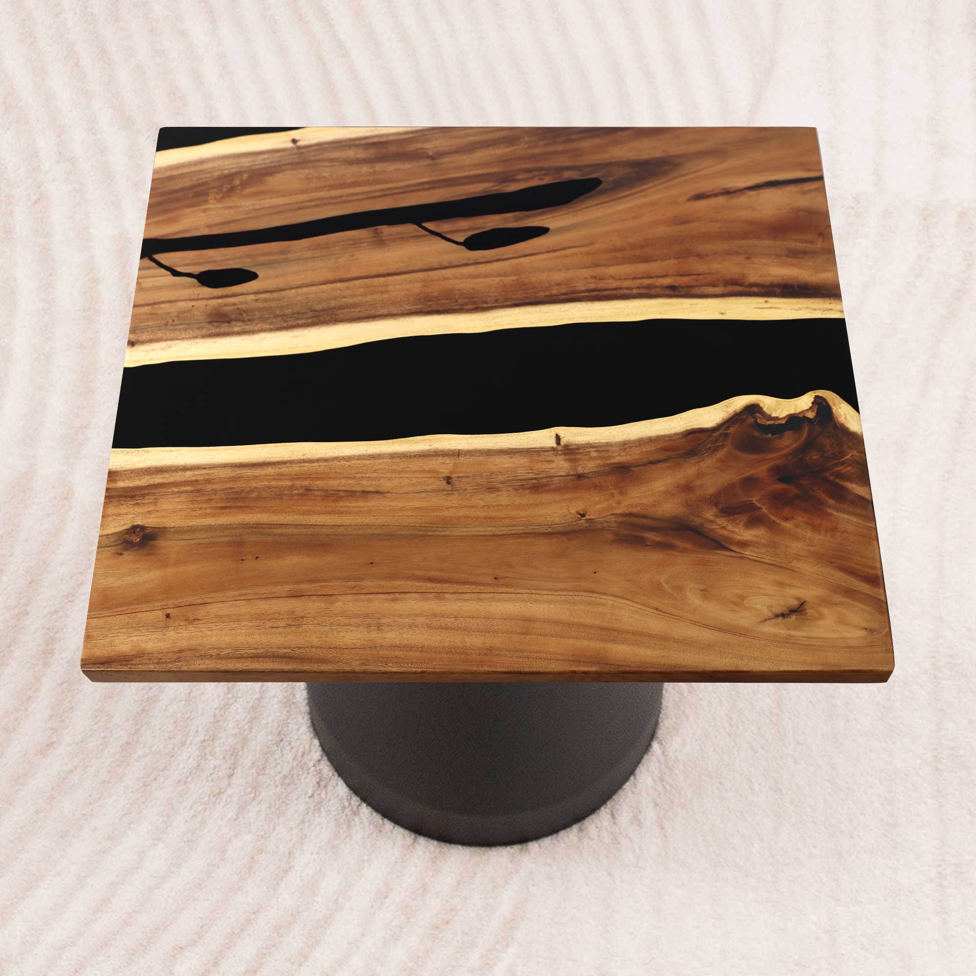 square epoxy table top 41 inches - SSQ41x41-957