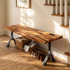 Bench 23" - 60" with MCM Steel Legs for Entryway & Hallway 203 Wilis - thumb