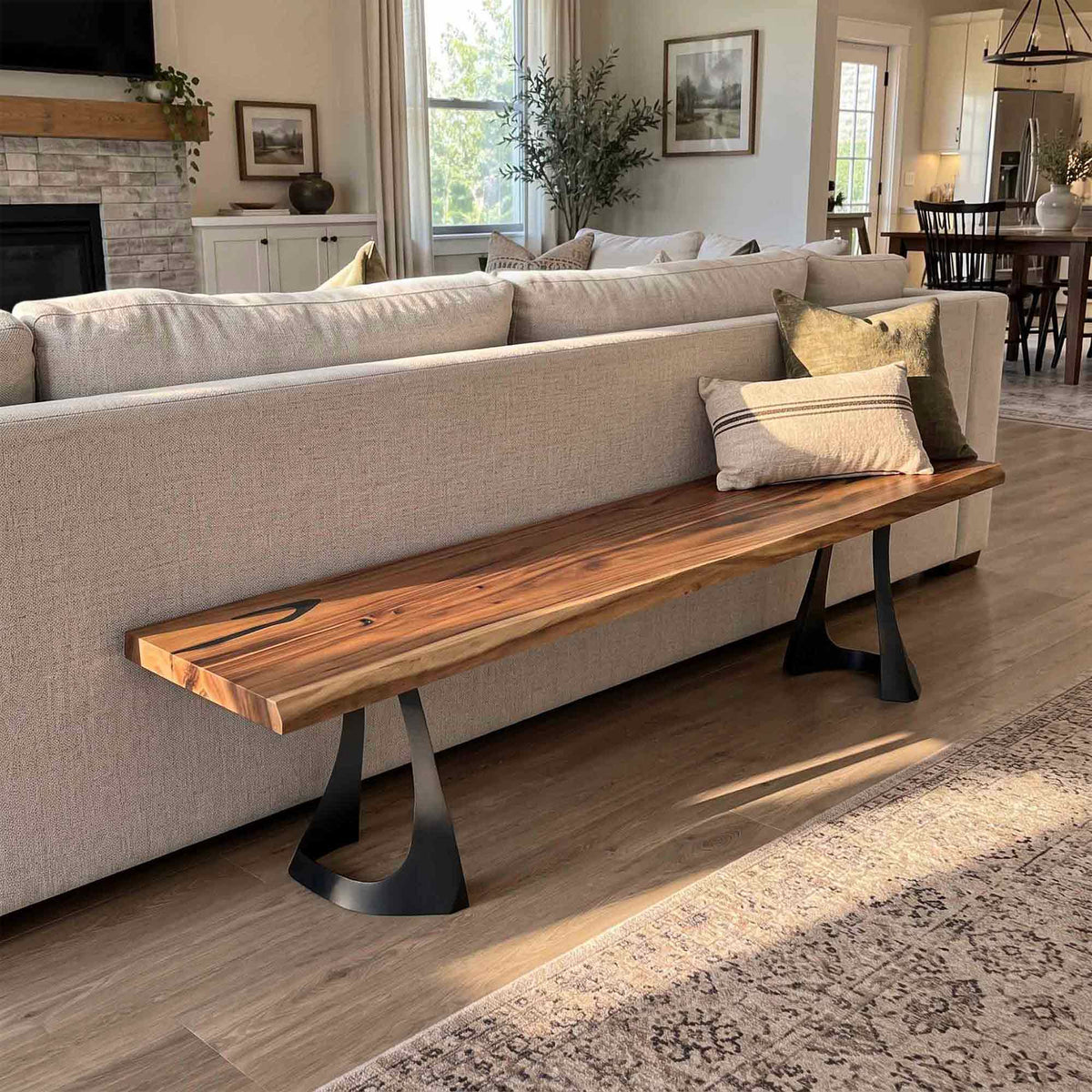 Bench 72" for Minimalist Living Rooms - 209 Fello - Thumb