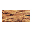 Natural wood bench top with smooth hand-finished surface