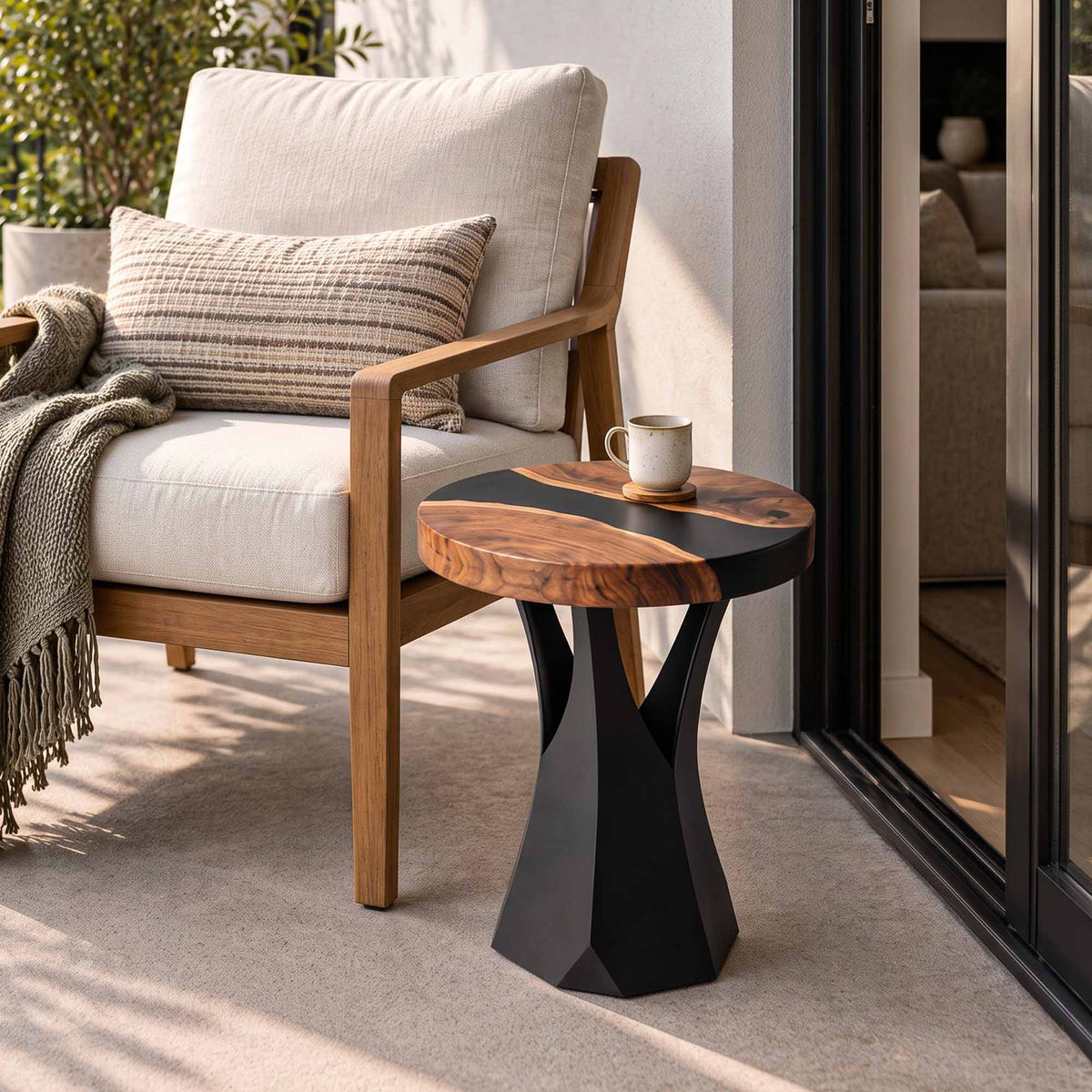 Coffee Table 19" to 47" for Sofa Side to Center - 120S Nour - thumb