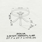 Coffee Table 29" Round & Square for Modern Living Rooms - 127 Zolia - 3D Drawings