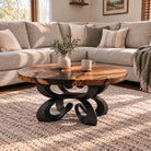 Coffee Table 35" or 41" for Nature-Inspired Home - 124 Blosome - SRU41 White Background