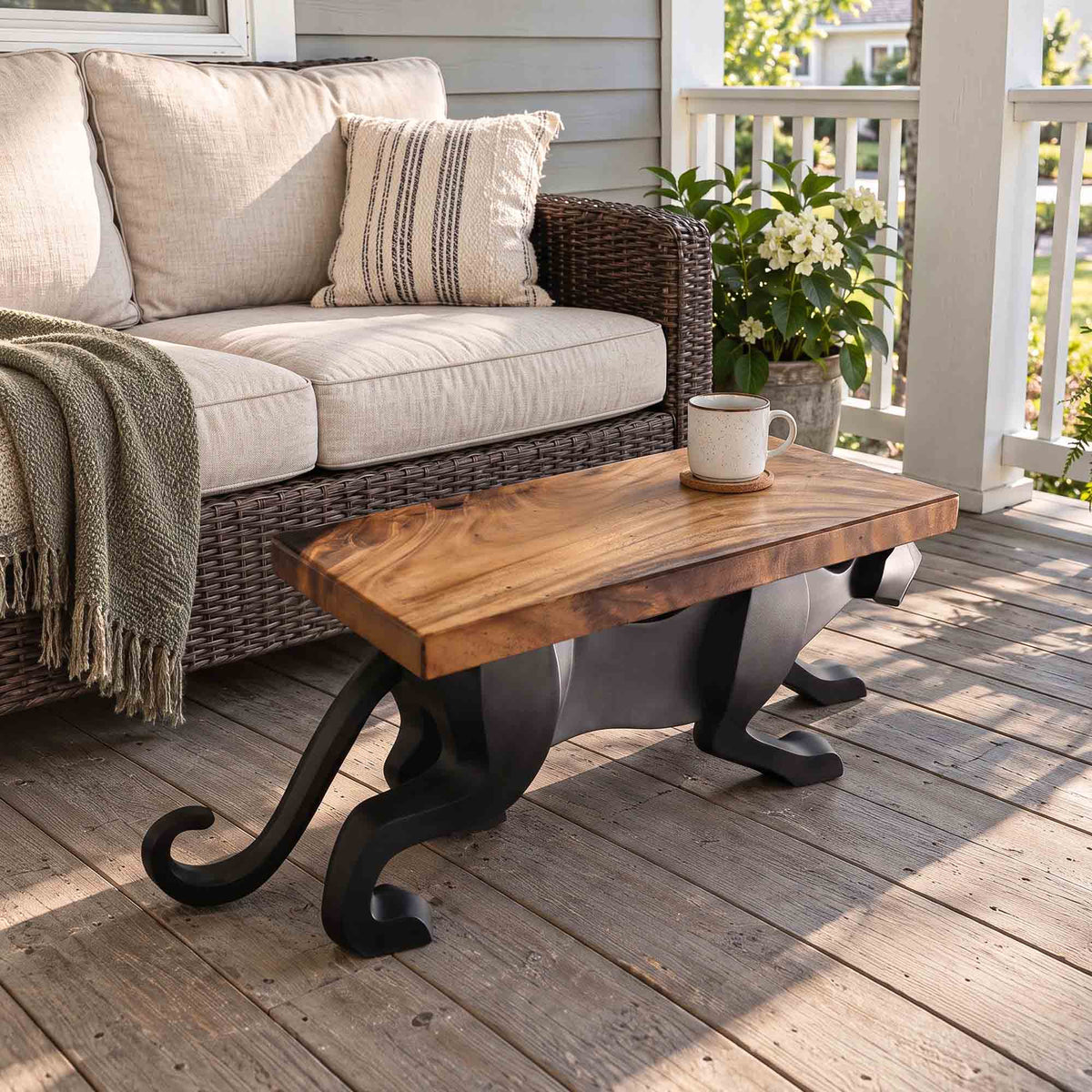 Coffee Table 35" with Panther Base for Bold Living Room - 703S Panthera - Interior