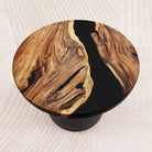 Coffee Table for Modern Living Space, Handcrafted Unique Design - 119 Flare - round epoxy 29" top