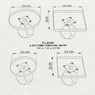 Coffee Table for Modern Living Space, Handcrafted Unique Design - 119B Flare - 3D Drawings