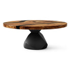 Coffee Table for Modern Living Space, Handcrafted Unique Design - 119G  Flare - SRU41 White background