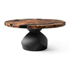 Coffee Table for Modern Living Space, Handcrafted Unique Design - 119G Flare - White background 