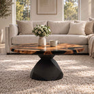 Coffee Table for Modern Living Space, Handcrafted Unique Design - 119G Flare - Interior 