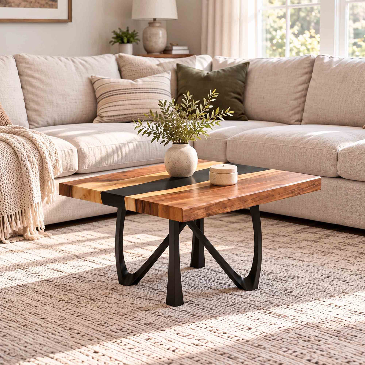 Coffee Table Round or Square for Scandinavian Homes - 125S Vale - SSQ29 Interior