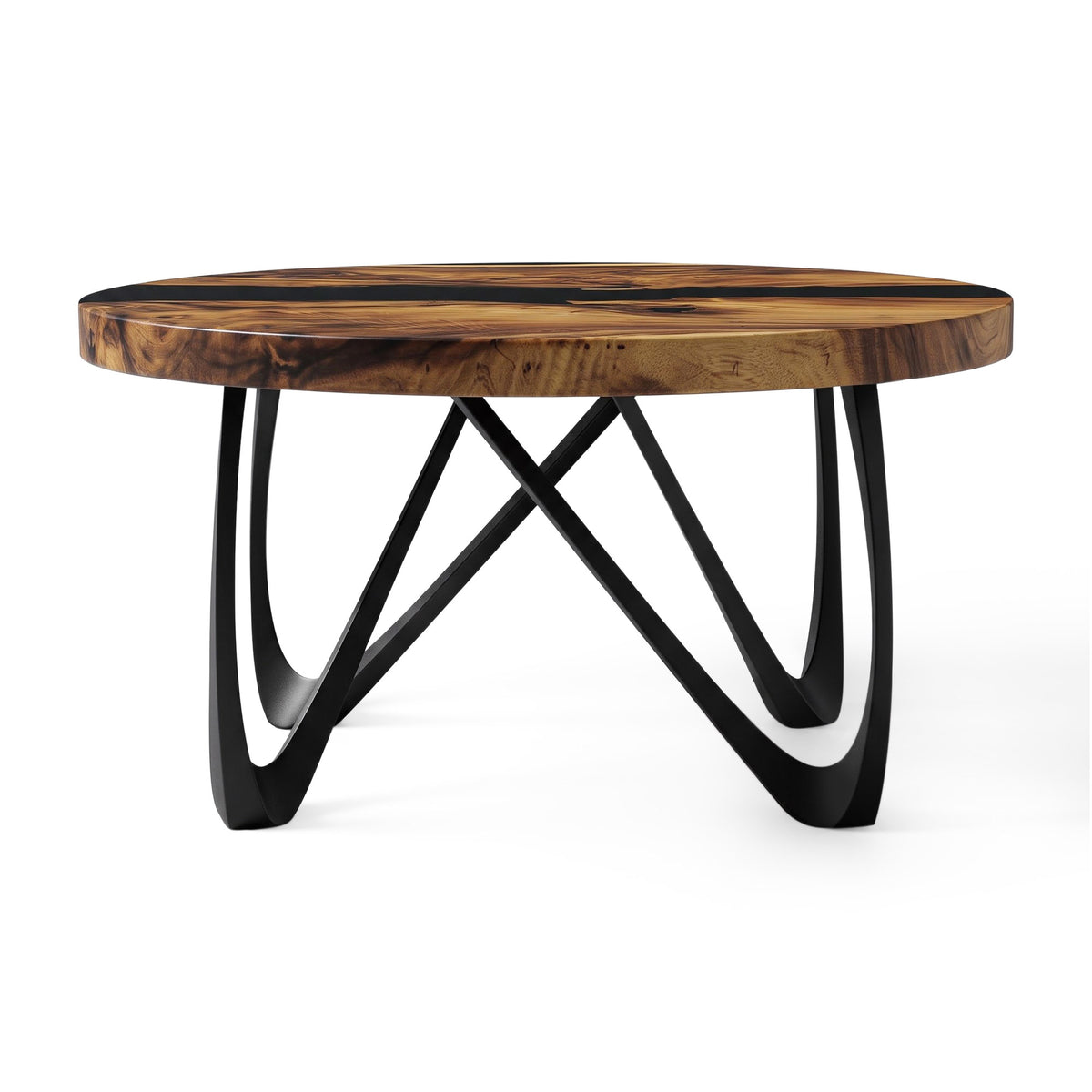 Coffee Table Round or Square for Scandinavian Homes - 125B Vale - SRU35 White background