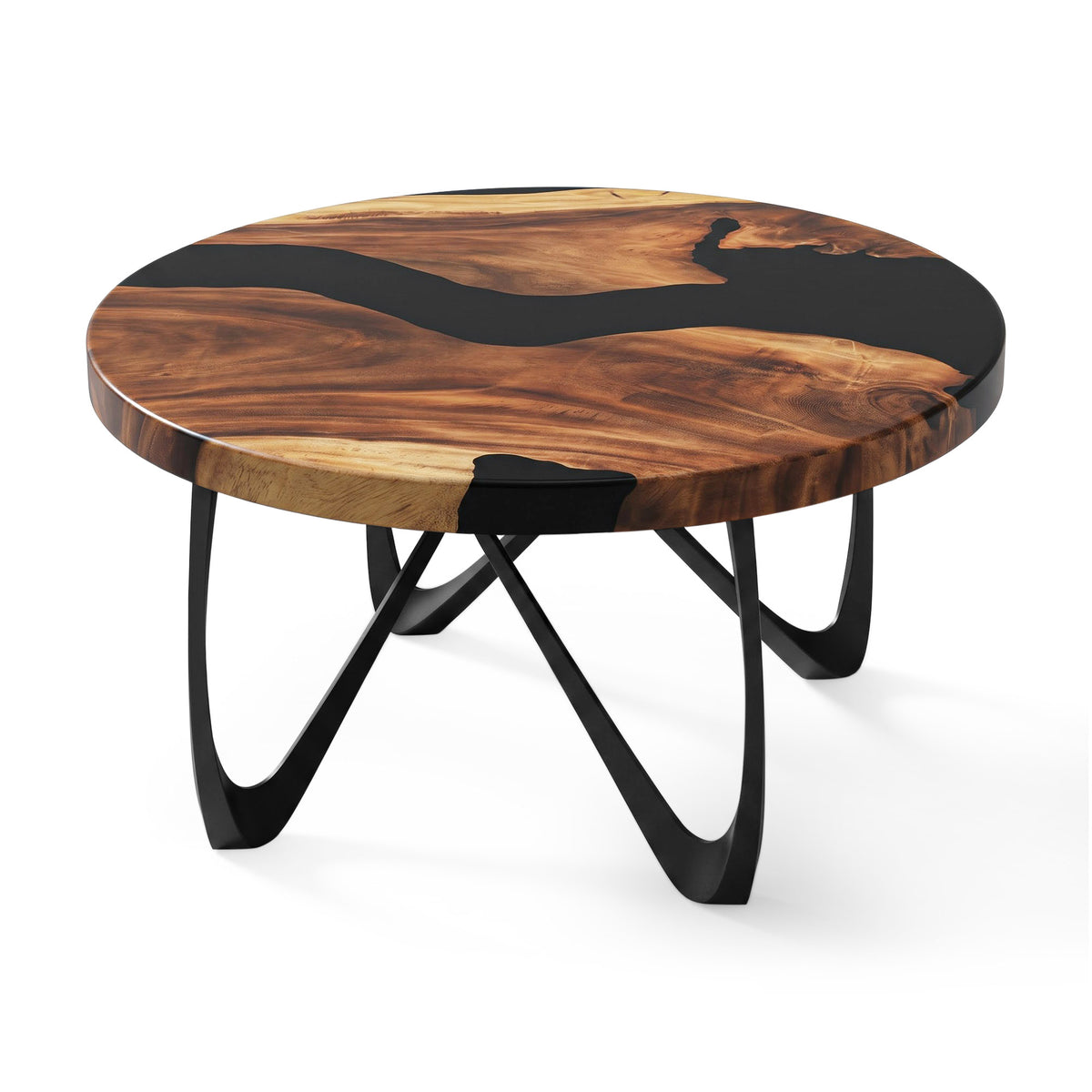 Coffee Table Round or Square for Scandinavian Homes - 125B Vale - SRU35 White background