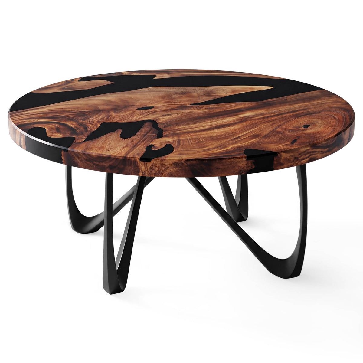 Coffee Table Round or Square for Scandinavian Homes - 125B Vale - SRU41 White Background