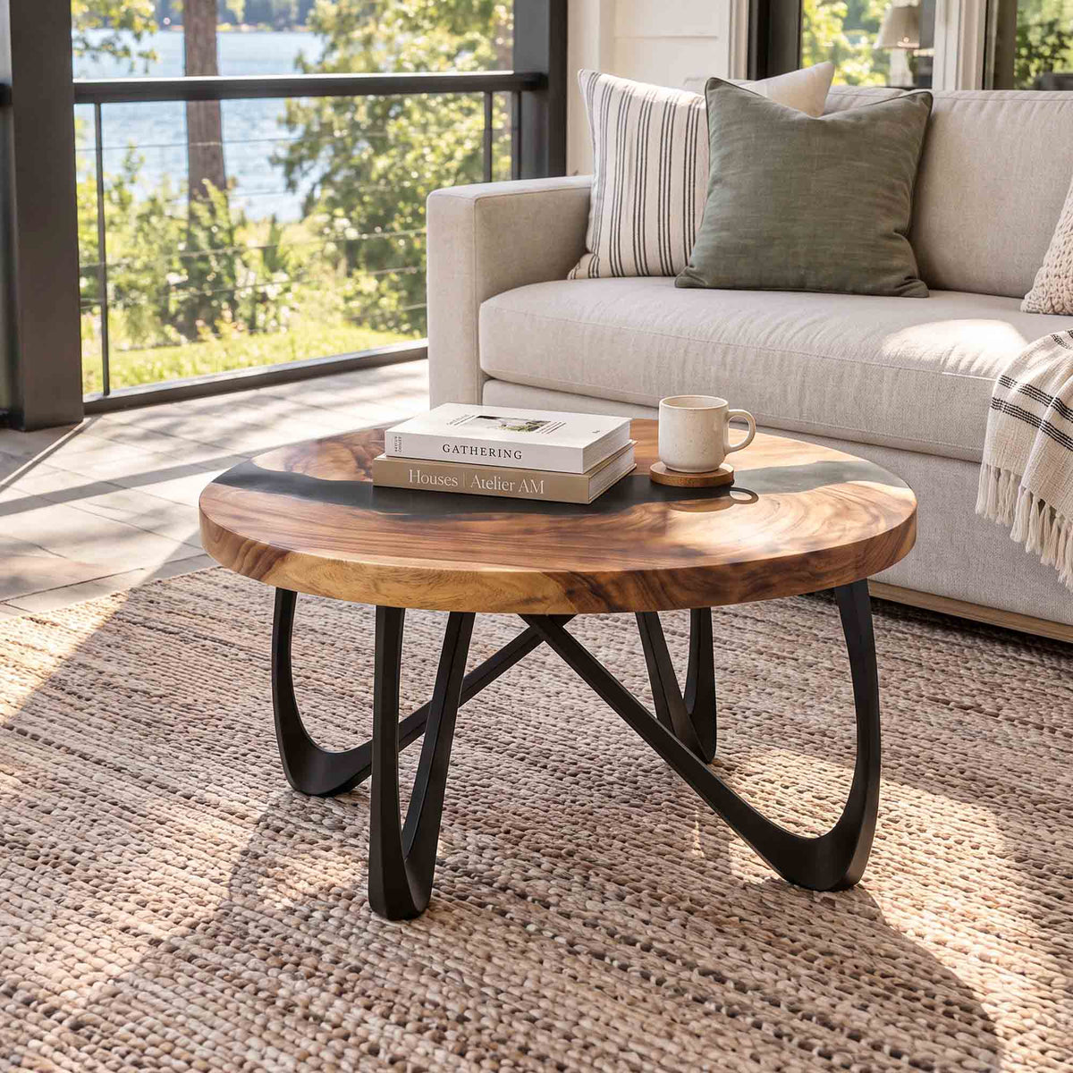 Coffee Table Round or Square for Scandinavian Homes - 125B Vale - Thumb