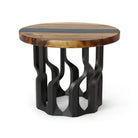 Coffee Table with Diadem 16" H Metal Table Base - center white background