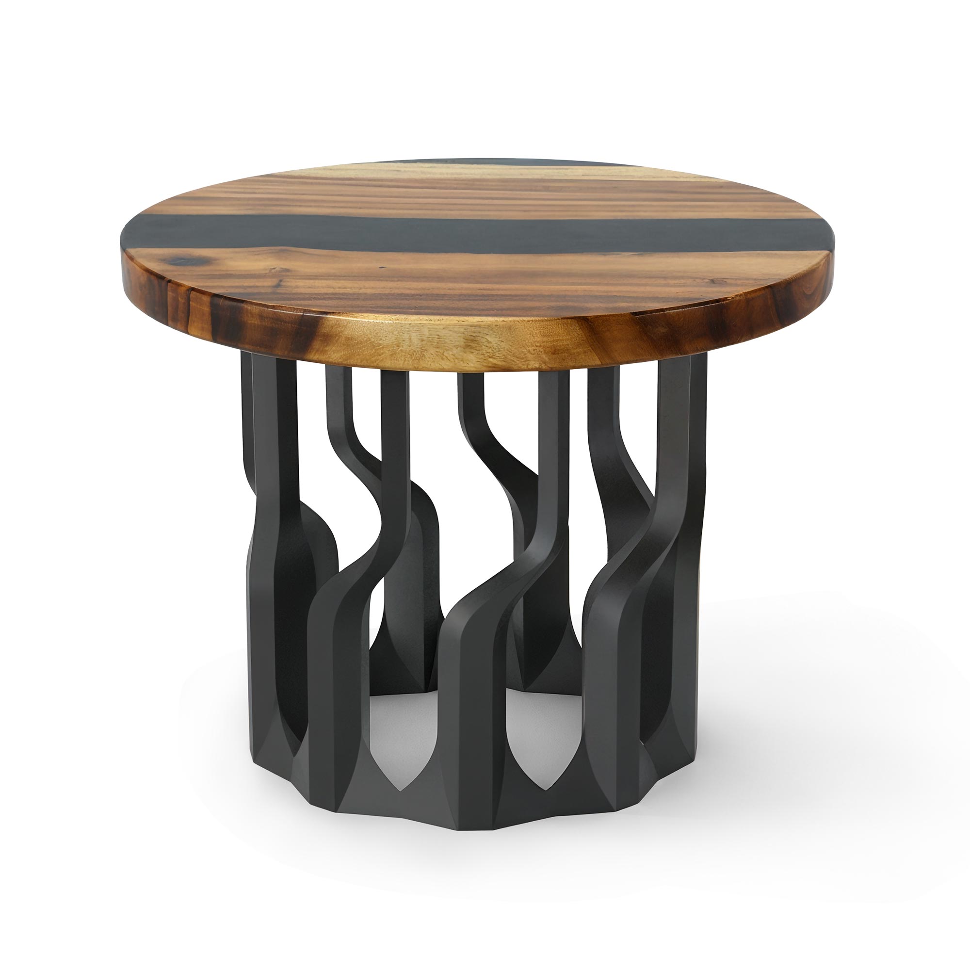 Coffee Table with Diadem 16" H Metal Table Base - center white background