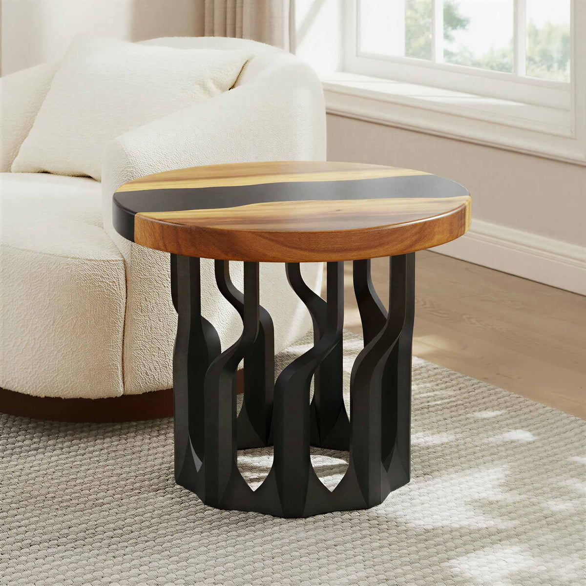 Coffee Table with Diadem 16" H Metal Table Base - Thumb