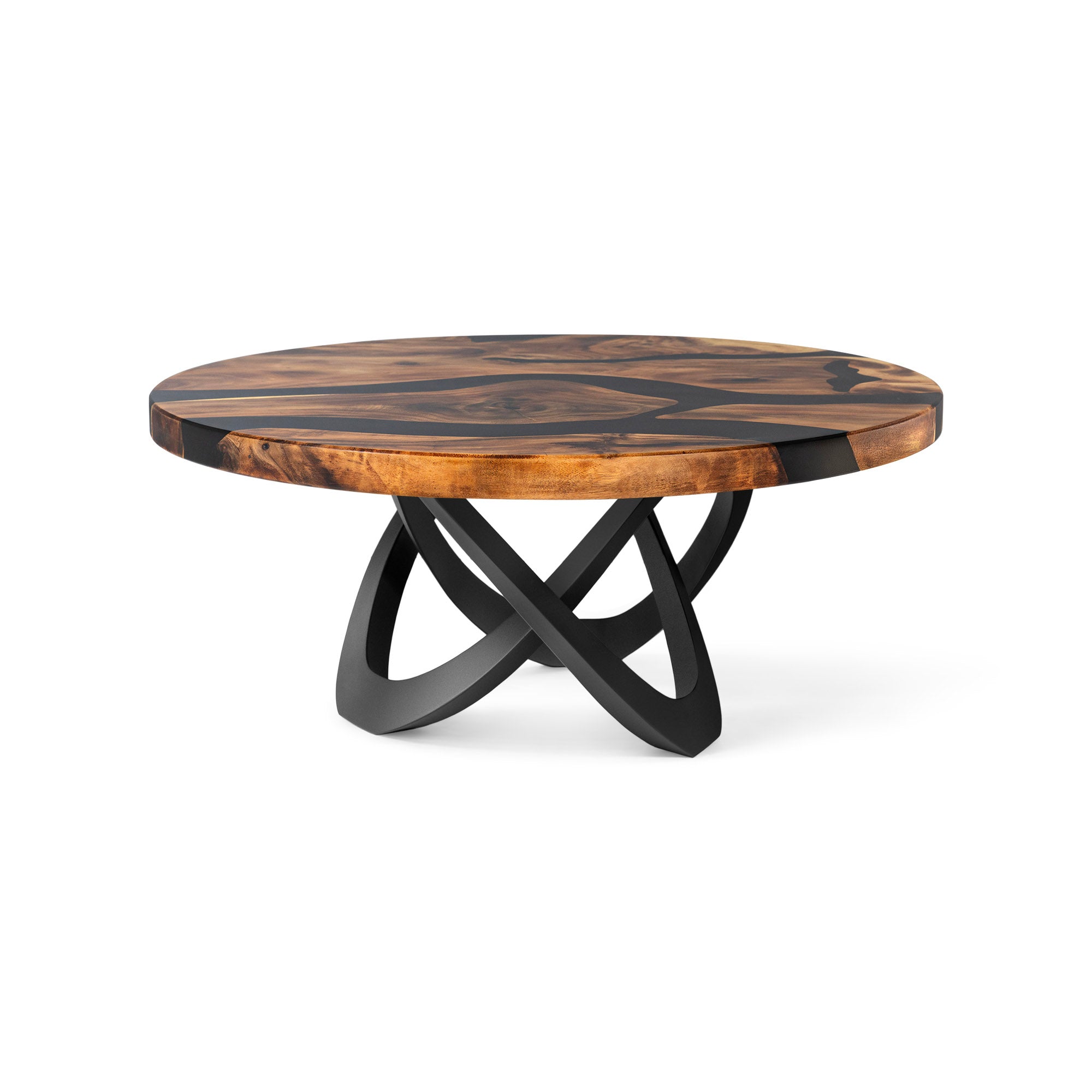 Coffee Table with Looper 16" H Metal Table Base - center white background