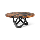 Coffee Table with Looper 16" H Metal Table Base - side white background