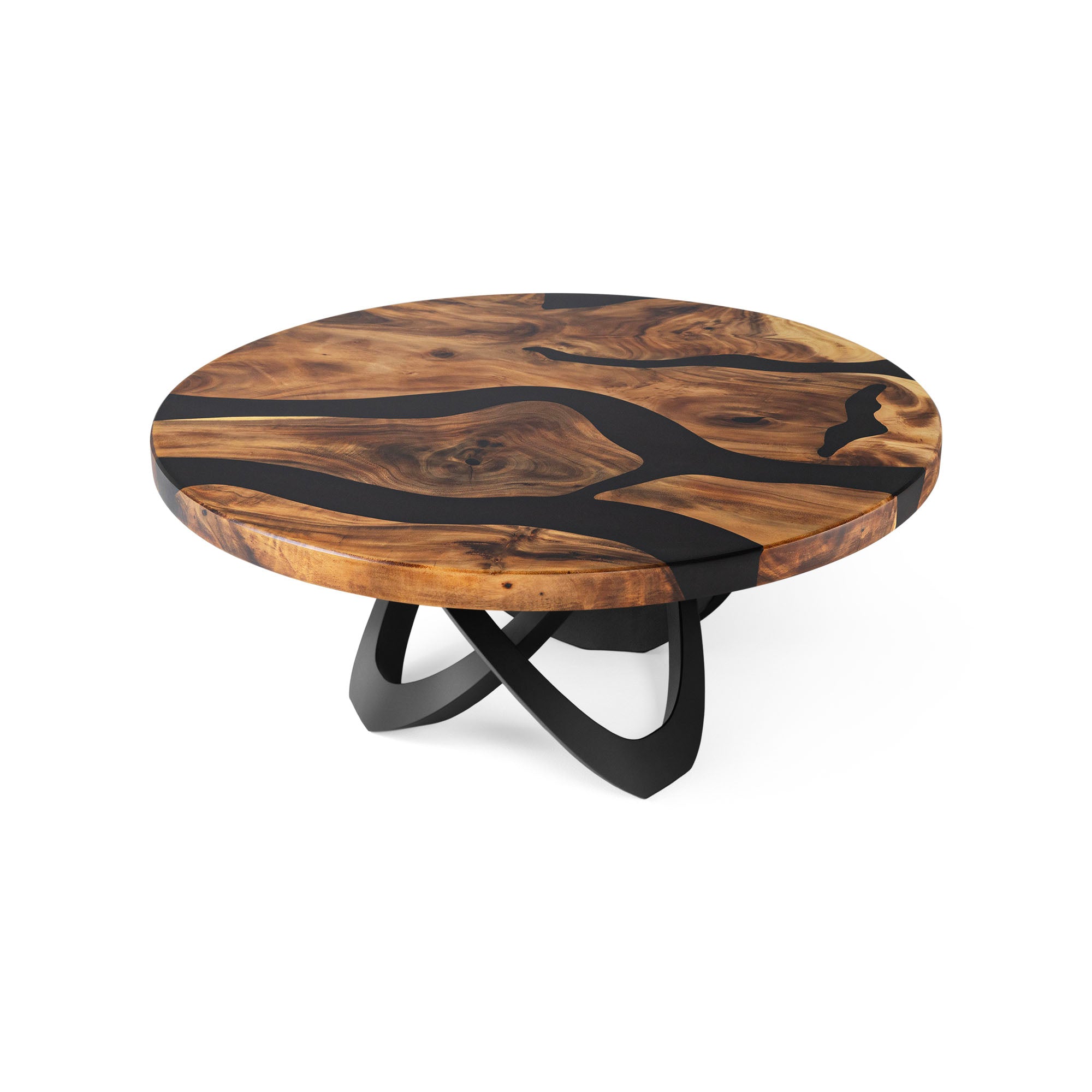 Coffee Table with Looper 16" H Metal Table Base - white background