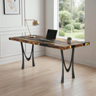 Console Table with Mavie 28.5" H Steel Table Legs - thumb