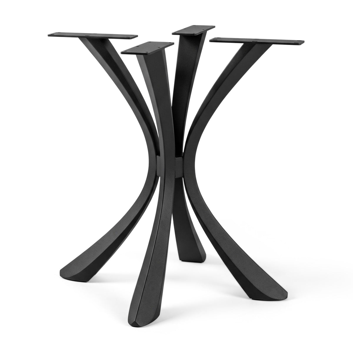 Dining Table 35" Round or Square for Contemporary Homes - 413 Zolia - Only Base White Background