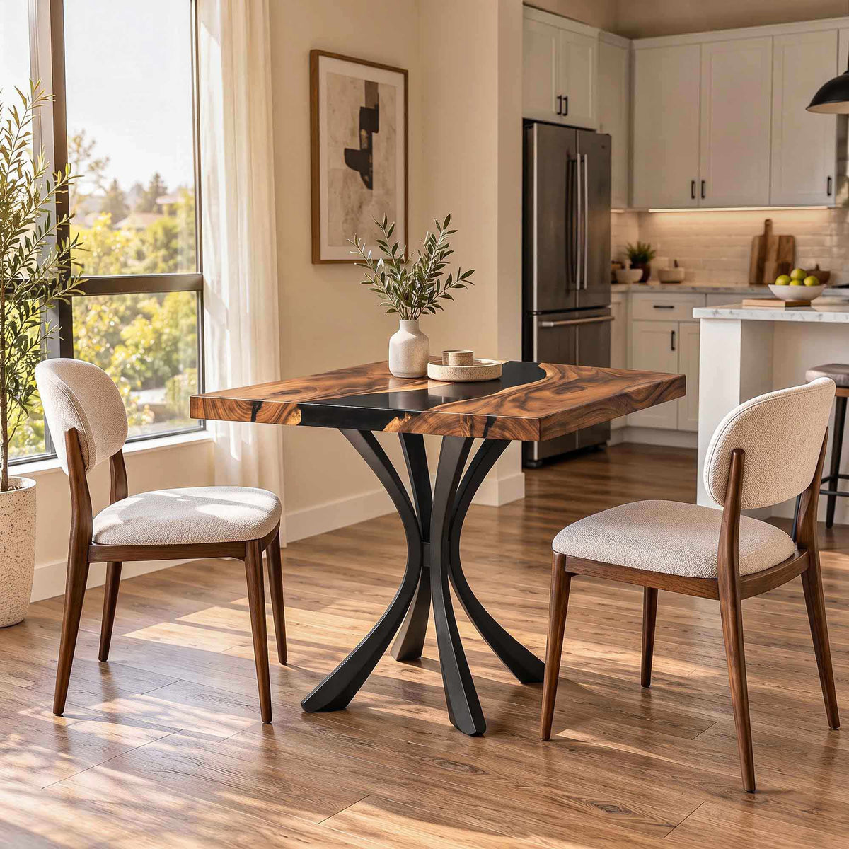 Dining Table 35" Round or Square for Contemporary Homes - 413 Zolia - Thumb