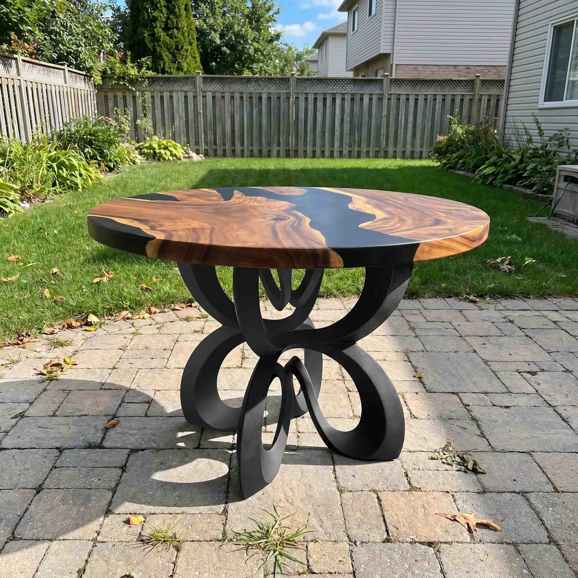 Dining Table with Blosome 28.5" H x 22" W Metal Table Base - feedback thumbnail