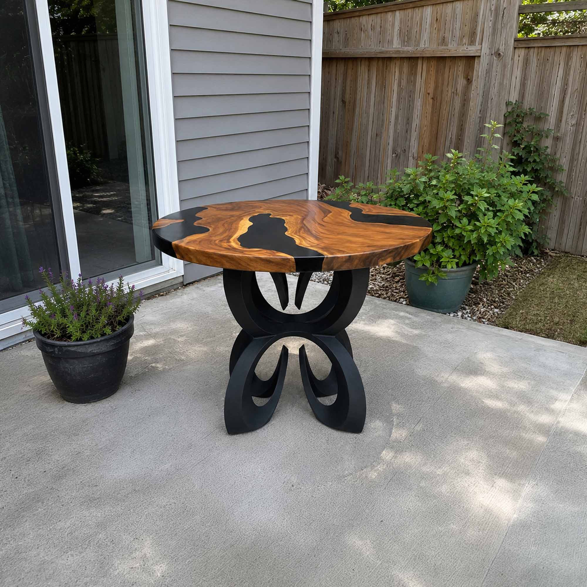 Dining Table with Blosome 28.5" H x 22" W Metal Table Base - Customer feedback 
