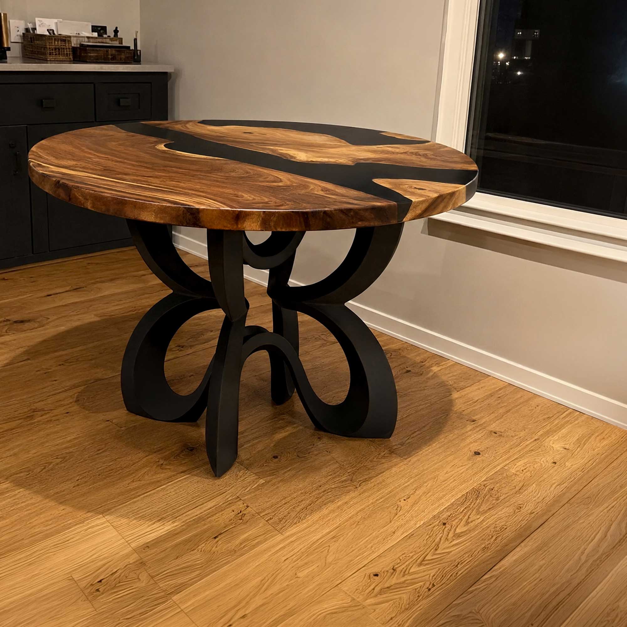 Dining Table with Blosome 28.5" H x 22" W Metal Table Base - Customer feedback 