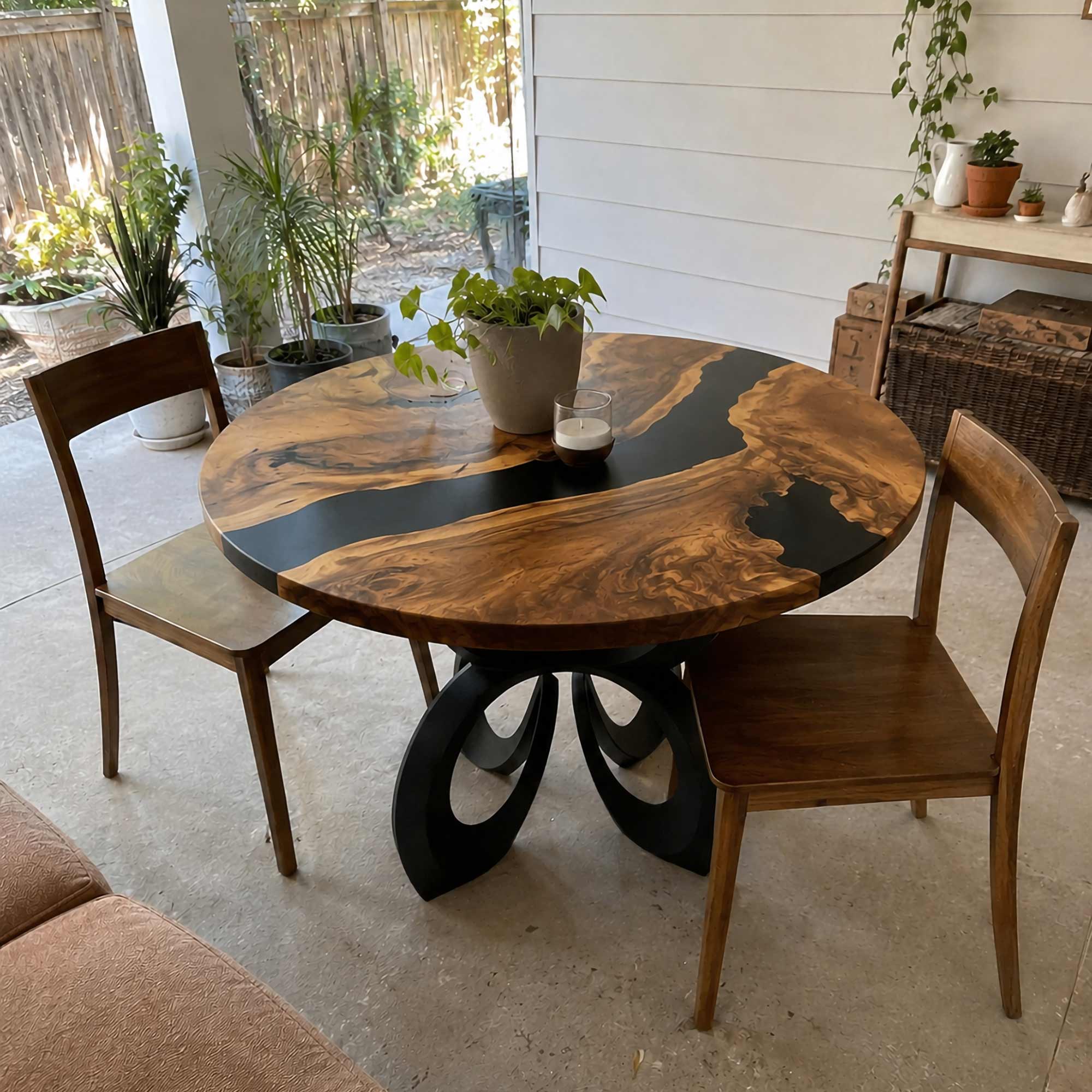 Dining Table with Blosome 28.5" H Metal Table Base - customer feedback