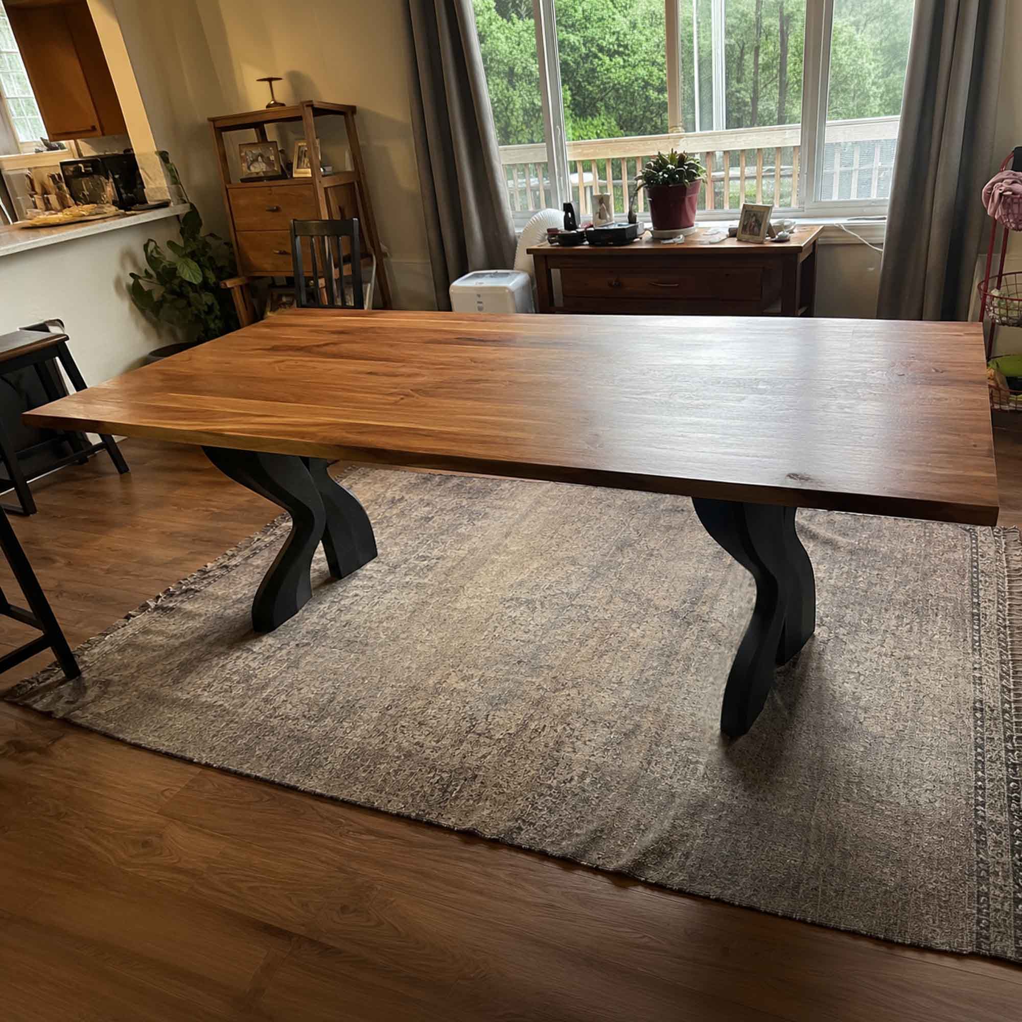 Dining Table with Delta 28.5" H Modern Metal Table Legs - Customer Feedback